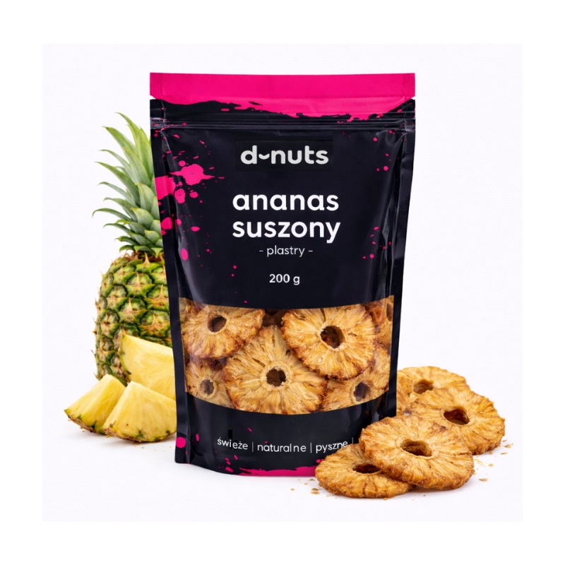 ANANAS SUSZONY PLASTRY 200G