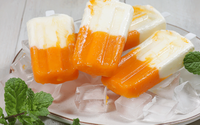 Lody jogurtowe z mango