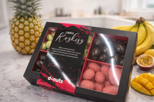 tropikalny box czekoladowy rajska rozkosz dnuts