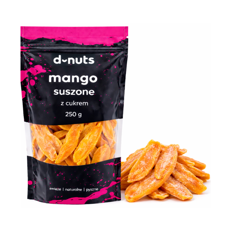 Mango Suszone Premium z cukrem 250 g